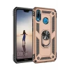 Newface Huawei P20 Lite Kılıf Sofya Yüzüklü Silikon Kapak - Gold