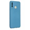 Newface Huawei P30 Lite Kılıf Nano içi Kadife Silikon - Mavi