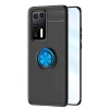 Newface Huawei P40 Kılıf Range Yüzüklü Silikon - Siyah-Mavi
