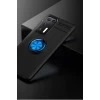 Newface Huawei P40 Kılıf Range Yüzüklü Silikon - Siyah-Mavi