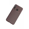 Newface Huawei P40 Lite E Kılıf Auto Focus Karbon Kapak - Kahverengi