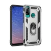 Newface Huawei P40 Lite E Kılıf Sofya Yüzüklü Silikon Kapak - Gümüş