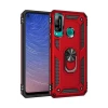 Newface Huawei P40 Lite E Kılıf Sofya Yüzüklü Silikon Kapak - Kırmızı