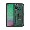 Newface Huawei P40 Lite E Kılıf Sofya Yüzüklü Silikon Kapak - Yeşil