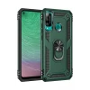 Newface Huawei P40 Lite E Kılıf Sofya Yüzüklü Silikon Kapak - Yeşil