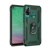 Newface Huawei P40 Lite E Kılıf Sofya Yüzüklü Silikon Kapak - Yeşil
