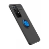 Newface Huawei P40 Pro Kılıf Range Yüzüklü Silikon - Siyah-Mavi