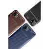 Newface Huawei Y5P Kılıf Auto Focus Karbon Kapak - Lacivert
