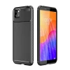 Newface Huawei Y5P Kılıf Auto Focus Karbon Kapak - Siyah