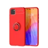 Newface Huawei Y5P Kılıf Range Yüzüklü Silikon - Kırmızı