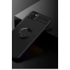 Newface Huawei Y5P Kılıf Range Yüzüklü Silikon - Siyah