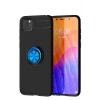 Newface Huawei Y5P Kılıf Range Yüzüklü Silikon - Siyah-Mavi