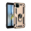 Newface Huawei Y5P Kılıf Sofya Yüzüklü Silikon Kapak - Gold