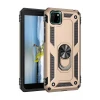 Newface Huawei Y5P Kılıf Sofya Yüzüklü Silikon Kapak - Gold