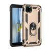 Newface Huawei Y5P Kılıf Sofya Yüzüklü Silikon Kapak - Gold