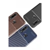 Newface Huawei Y6P Kılıf Auto Focus Karbon Kapak - Siyah