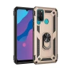 Newface Huawei Y6P Kılıf Sofya Yüzüklü Silikon Kapak - Gold