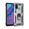 Newface Huawei Y6P Kılıf Sofya Yüzüklü Silikon Kapak - Gümüş