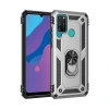 Newface Huawei Y6P Kılıf Sofya Yüzüklü Silikon Kapak - Gümüş