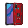 Newface Huawei Y6P Kılıf Sofya Yüzüklü Silikon Kapak - Kırmızı