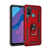 Newface Huawei Y6P Kılıf Sofya Yüzüklü Silikon Kapak - Kırmızı