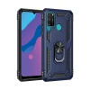 Newface Huawei Y6P Kılıf Sofya Yüzüklü Silikon Kapak - Lacivert