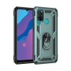 Newface Huawei Y6P Kılıf Sofya Yüzüklü Silikon Kapak - Yeşil