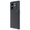 Newface İnfinix Smart 9 Kılıf Auto Focus Karbon Kapak - Siyah