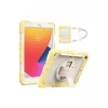 Newface Apple iPad 10.2 (7.nesil) Kılıf Strap New Tablet Kapak - Sarı