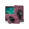 Newface Apple iPad 5 Air 9.7 Kılıf Strap-C Otterbox Tablet Kapak - Mürdüm