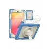 Newface Apple iPad 5 Air 9.7 Kılıf Strap New Tablet Kapak - Mavi