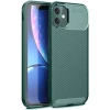 Newface Apple iPhone 11 Kılıf Auto Focus Karbon Kapak - Koyu Yeşil