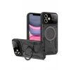 Newface Apple iPhone 11 Kılıf Joy Lens Standlı Kapak - Siyah