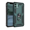 Newface Apple iPhone 11 Kılıf Sofya Yüzüklü Silikon Kapak - Yeşil