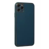 Newface Apple iPhone 11 Pro Kılıf Coco Deri Silikon Kapak - Mavi