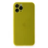 Newface Apple iPhone 11 Pro Kılıf PP Ultra İnce Kapak - Sarı