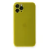 Newface Apple iPhone 11 Pro Kılıf PP Ultra İnce Kapak - Sarı