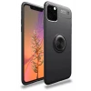 Newface Apple iPhone 11 Pro Kılıf Range Yüzüklü Silikon - Siyah