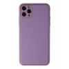 Newface Apple iPhone 11 Pro Max Kılıf Coco Deri Silikon Kapak - Lila