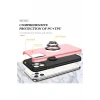 Newface Apple iPhone 11 Pro Max Kılıf Elit Yüzüklü Kapak - Pembe