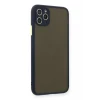 Newface Apple iPhone 11 Pro Max Kılıf Montreal Silikon Kapak - Lacivert