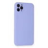 Newface Apple iPhone 11 Pro Max Kılıf Nano içi Kadife Silikon - Lila