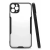 Newface Apple iPhone 11 Pro Max Kılıf Platin Silikon - Siyah