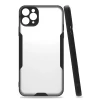 Newface Apple iPhone 11 Pro Max Kılıf Platin Silikon - Siyah
