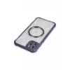 Newface Apple iPhone 11 Pro Max Kılıf Prag Magneticsafe Kapak - Derin Mor