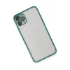 Newface Apple iPhone 11 Pro Max Kılıf Razer Lensli Silikon - Yeşil