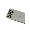 Newface Apple iPhone 11 Pro Max Rainbow Kamera Lens Koruma Cam - Gold