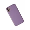 Newface Apple iPhone 12 Kılıf Coco Deri Silikon Kapak - Lila