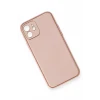 Newface Apple iPhone 12 Kılıf Coco Deri Silikon Kapak - Pembe