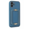 Newface Apple iPhone 12 Kılıf Coco Elit Kapak - Mavi